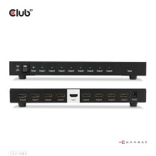 VAIZDO SKIRSTYTUVAS HDMI 8 PRIEVADŲ / 3D 4K 60HZ CSV-1383 CLUB3D