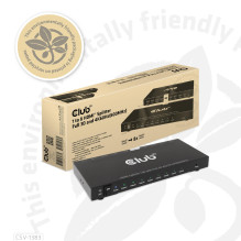 VIDEO SPLITTER HDMI 8PORT / 3D 4K 60HZ CSV-1383 CLUB3D