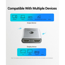 VAIZDO PERJUNGIKLIS HDMI 2 PRIEVADŲ / AFUH0 VENTION