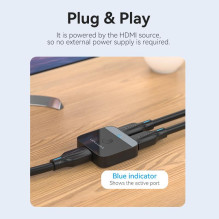 VAIZDO PERJUNGIKLIS HDMI 2 PRIEVADŲ / AKOB0 VENTION