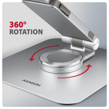 NB ACC STAND 10-17" ROTATING / ALUMINUM STND-LR AXAGON