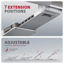 NB ACC STAND 10-17" ROTATING / ALUMINUM STND-LR AXAGON