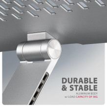 NB ACC STAND 10-17" ROTATING / ALUMINUM STND-LR AXAGON