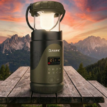 Hawk HWRDI430GN Radio Solar Dynamo With Flashlight