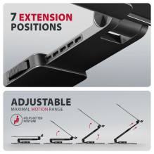 NB ACC STAND 10-17" ROTATING / ALUMINUM STND-LRB AXAGON