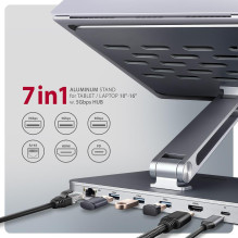NB ACC STAND 10-16" + I / O HUB / 7IN1 HMC-STND AXAGON