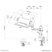 NB ACC STALO STOVAS 11,6–17,3 colio / DS20-425BL1 NEOMOUNTS