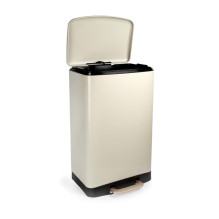 Salter BW14806 Pebble 50L Pedal Bin, Beige