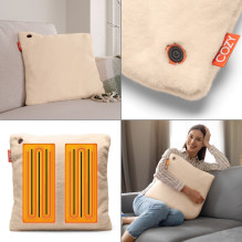 Bodi-Tek COZY Una šildoma pagalvėlė ir išorinė baterija 10000 mAh, smėlio spalvos Bodi-Tek COZY Una šildoma pagalvėlė ir išorinė baterija 10000 mAh, smėlio spalvos