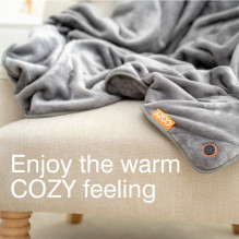 Bodi-Tek COZY Snuggle Blanket Heated Throw 130 x 160cm, Gray Bodi-Tek COZY Snuggle Blanket Heated Throw 130 x 160cm, Gray