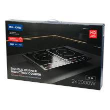 Induction cooker, two-burner adjustable hob, 2000W + 2000W BLOW