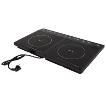 Induction cooker, two-burner adjustable hob, 2000W + 2000W BLOW
