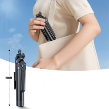 Selfie stick Wozinsky WC1Y70S telescopic tripod 1.7m with phone holder - black Selfie stick Wozinsky WC1Y70S telescopic tripod 1.7m with phone holder - black