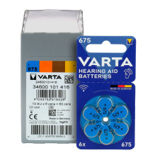 Baterija - VARTA 675 PR44 1.45V baterija, 6 vnt.