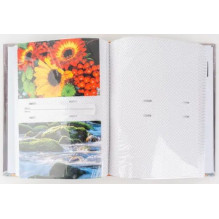 Photo Album - Fandy B46200 Ginko-1 10x15 200 Slip In Bookbound, 50 x 190 x 250 mm, White