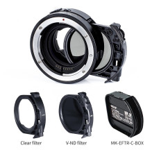 Adapteris - Meike MK EFTE C Drop in Filter Mount Adapter (supports Canon EF / EF S to Sony E, includes ND filter) Adapteris - Meike MK EFTE C Drop in Filter Mount Adapter (supports Canon EF / EF S to Sony E, includes ND filter)