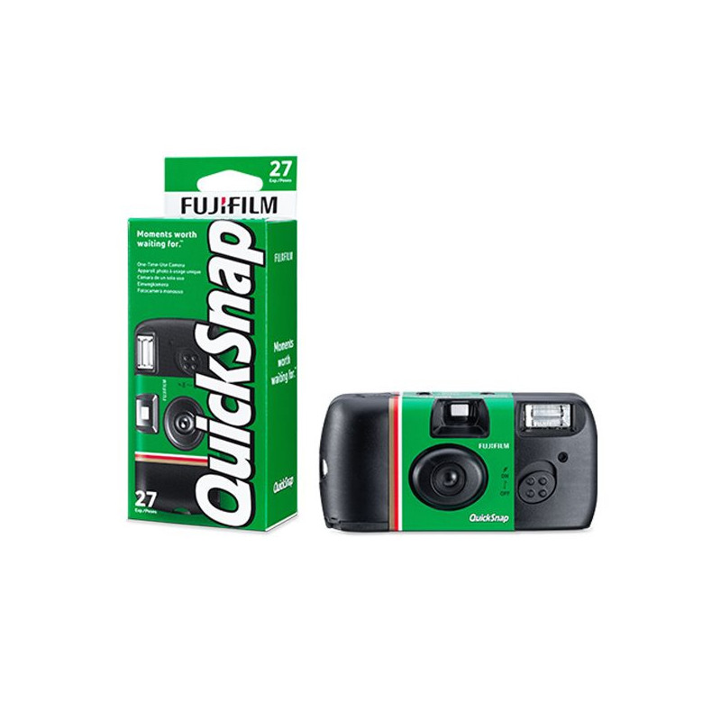 Fujifilm QuickSnap disposable camera with flash. 400 / 135 / 27
