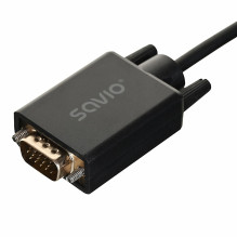Savio CL-203 1.8 m DisplayPort VGA (D-Sub) juodas Savio CL-203 1.8 m DisplayPort VGA (D-Sub) juodas