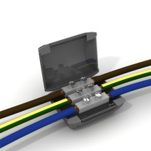 Dėžutė Etelec MINIBOX1 gel, 4-6 mm2, pilka