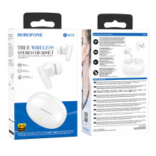 Borofone BW19 TWS 5.3 BT Fast pair Comfort fit Headset White Borofone BW19 TWS 5.3 BT Fast pair Comfort fit Headset White