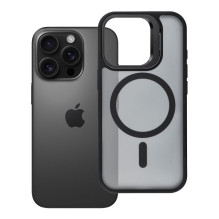 „iPhone 16 Pro“ dėklas „Forcell F-Protect Shadow Stand Premium“, suderinamas su „MagSafe“, juodas „iPhone 16 Pro“ dėklas „Forcell F-Protect Shadow Stand Premium“, suderinamas su „MagSafe“, juodas