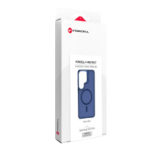 Case for Samsung S26 Ultra Forcell F-Protect Shadow Stand Premium compatible with MagSafe navy blue
