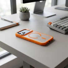 Case for iPhone 17 Pro Max Forcell F-Protect Shadow Stand Premium compatible with MagSafe orange Case for iPhone 17 Pro Max Forcell F-Protect Shadow Stand Premium compatible with MagSafe orange