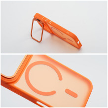 „iPhone 17 Pro Max“ dėklas „Forcell F-Protect Shadow Stand Premium“, suderinamas su „MagSafe“, oranžinis „iPhone 17 Pro Max“ dėklas „Forcell F-Protect Shadow Stand Premium“, suderinamas su „MagSafe“, oranžinis