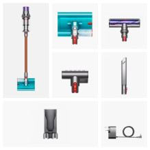 Dyson V10 Submarine 2-in-1 Laidinė Dulkių Siurblys Baterijomis Sausas &amp; Šlapias Be Maišelio 0.76 L Varis, Pilkas