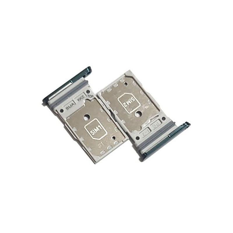 SIM card holder Samsung S901 / S906 S22 / S22 Plus Dual Green originalus (service pack)