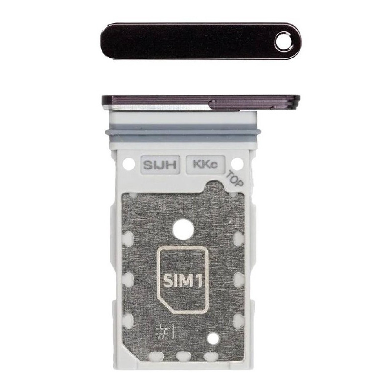 SIM card holder Samsung S908 S22 Ultra Dual Phantom Black original (service pack)