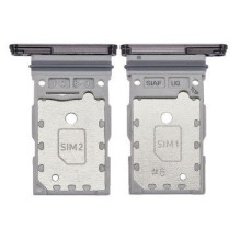 SIM card holder Samsung S911 / S916 S23 / S23 Plus Dual Black original (service pack)