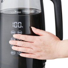 ELDOM C530 NEVO elektrinis virdulys 1,7 l 2200 W Juoda, Permatoma ELDOM C530 NEVO elektrinis virdulys 1,7 l 2200 W Juoda, Permatoma