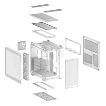 ASUS TUF GAMING GT502 Horizon TG ARGB baltas MIDI bokštas ASUS TUF GAMING GT502 Horizon TG ARGB baltas MIDI bokštas