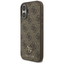 GUESS dėklas, skirtas IPHONE 17, suderinamas su „MagSafe GUHMP17SP4SM4MW“ (PU 4G Small 4G ir Classic), rudas GUESS dėklas, skirtas IPHONE 17, suderinamas su „MagSafe GUHMP17SP4SM4MW“ (PU 4G Small 4G ir Classic), rudas