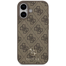 GUESS dėklas, skirtas IPHONE 17, suderinamas su „MagSafe GUHMP17SP4SM4MW“ (PU 4G Small 4G ir Classic), rudas GUESS dėklas, skirtas IPHONE 17, suderinamas su „MagSafe GUHMP17SP4SM4MW“ (PU 4G Small 4G ir Classic), rudas