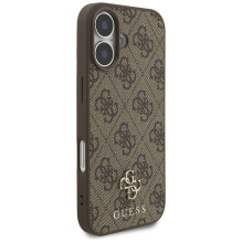 GUESS dėklas, skirtas IPHONE 17, suderinamas su „MagSafe GUHMP17SP4SM4MW“ (PU 4G Small 4G ir Classic), rudas GUESS dėklas, skirtas IPHONE 17, suderinamas su „MagSafe GUHMP17SP4SM4MW“ (PU 4G Small 4G ir Classic), rudas