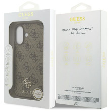 GUESS case for IPHONE 17 compatible with MagSafe GUHMP17SP4SM4MW (PU 4G Small 4G and Classic) brown