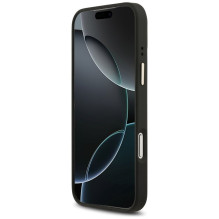 GUESS dėklas, skirtas IPHONE 17 Pro Max, suderinamas su MagSafe GUHMP17XPG4SEMCK (PU su 4G juostele), juodas GUESS dėklas, skirtas IPHONE 17 Pro Max, suderinamas su MagSafe GUHMP17XPG4SEMCK (PU su 4G juostele), juodas
