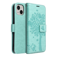 Atverčiamas dėklas, skirtas iPhone 13, Mezzo Book eglutės spalvos, žalias Atverčiamas dėklas, skirtas iPhone 13, Mezzo Book eglutės spalvos, žalias
