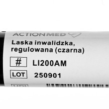 Reguliuojama lazdelė ACTIONMED juoda