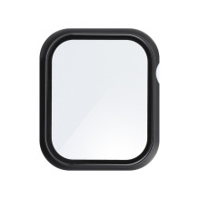 „Bestsuit“ dėklas su hibridiniu stiklu, skirtas „Apple Watch Series 7 / 8 / 9-45mm“ – grafito spalvos