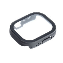 „Bestsuit“ dėklas su hibridiniu stiklu, skirtas „Apple Watch Ultra“ / „Ultra 2“ / „Ultra 3“ 49 mm - juodas