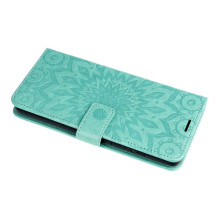 Flip case for Samsung A12 / M12 Mezzo Book mandala green