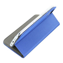 Atverčiamas dėklas, skirtas „Samsung A40 Sensitive Book“, mėlynas