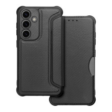 Atverčiamas dėklas, skirtas „Samsung S24 Razor Book“, juodas