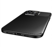 „iPhone 11“ dėklas, anglies pluošto, juodos spalvos, aukščiausios kokybės