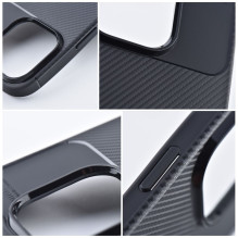 „iPhone 11“ dėklas, anglies pluošto, juodos spalvos, aukščiausios kokybės