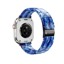 Strap to Apple Watch Forcell F-Design FA04 marbled resin clasp 38 / 40 / 41 mm blue Strap to Apple Watch Forcell F-Design FA04 marbled resin clasp 38 / 40 / 41 mm blue