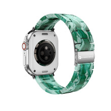 Dirželis Apple Watch Forcell F-Design FA04 marmurinis dervos užsegimas 38 / 40 / 41 mm žalias Dirželis Apple Watch Forcell F-Design FA04 marmurinis dervos užsegimas 38 / 40 / 41 mm žalias